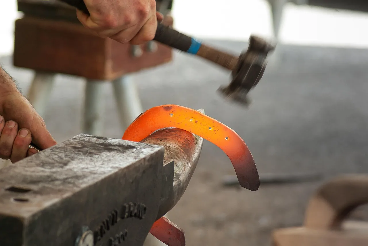 blacksmith, anvil, hammer, horseshoe, blacksmith, blacksmith, blacksmith, blacksmith, blacksmith, anvil. Silver forming checklist: hammer, stake, annealing, measurement and surface control