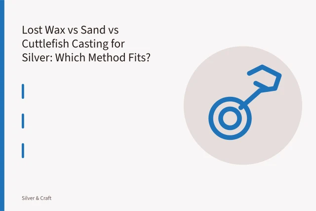 Molten silver poured from crucible into flask during lost wax casting. Lost Wax vs Sand vs Cuttlefish Casting for Silver: Which Method Fits?
