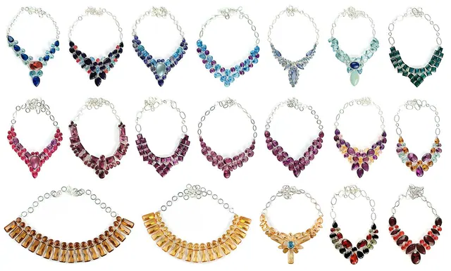glass, necklaces, necklace, chokers, colorful, gemstones, gems, stones, handmade, jewelry, jewellery, jewel, semiprecious, bezel, chain, silver, sterling, quartz, huge, big, yellow