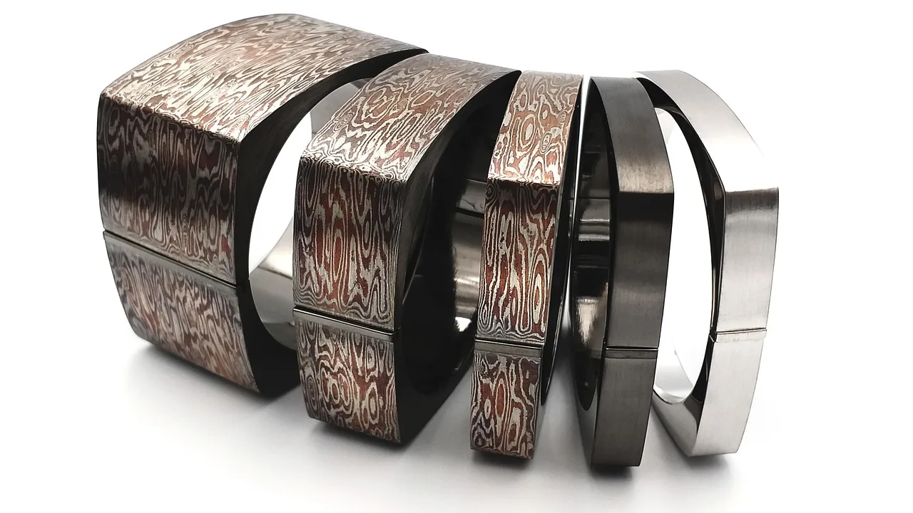 ring, bracelet, jewelry, silver, mokume gane, mokume, ponk smithi, damascus steel, copper, bangle, damascus steel, damascus steel, damascus steel, damascus steel, damascus steel, bangle. Silver Product Release Checklist for Maker Review