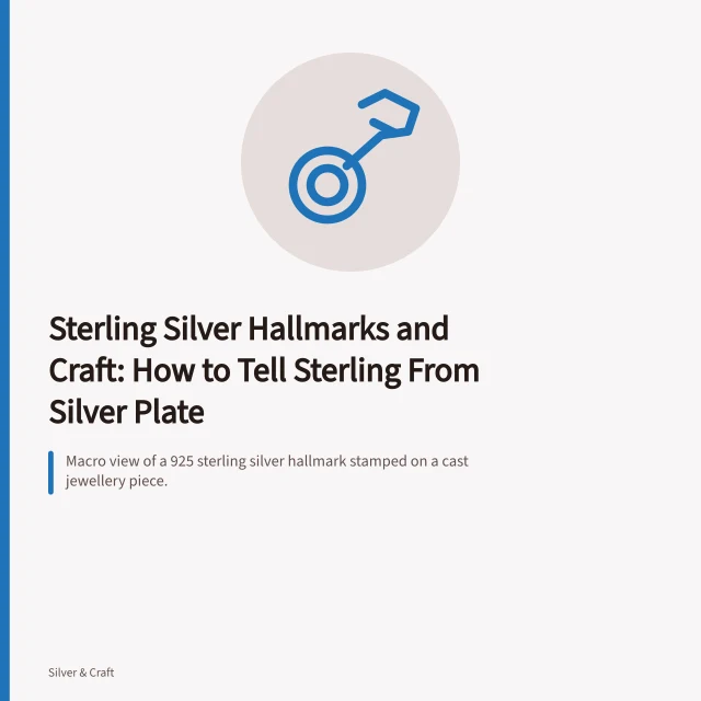 Macro view of a 925 sterling silver hallmark stamped on a cast jewellery piece. Sterling Silver Hallmarks and Craft: How to Tell Sterling From Silver Plate